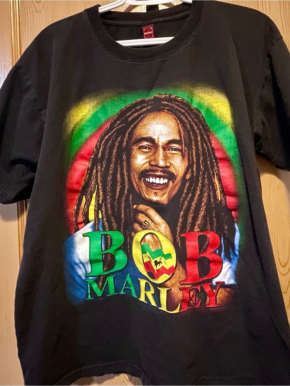 Bob Marley Double Sided Graphic T-Shirt Black Size Medium